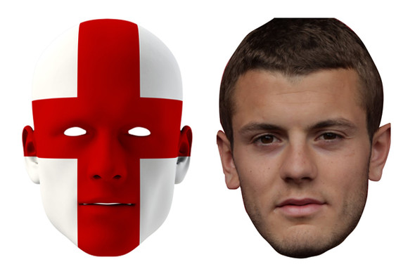 England World Cup Face Mask Pack Wilshere