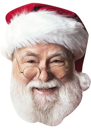 Santa Clause Tv Star Celebrity Face Mask - Fancy Dress Party Mask 2026