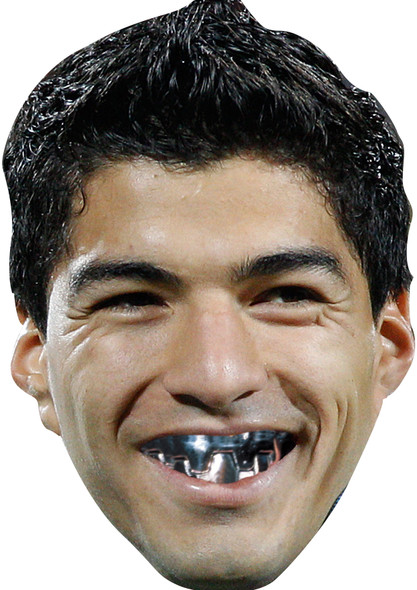 You Little Biter! Luis Suarez Jaws Face Mask