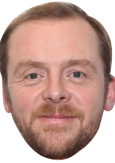 Simon Pegg Movies Stars 2018 Celebrity Face Mask