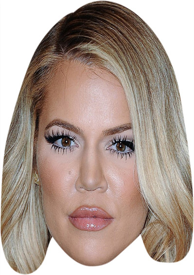Khloe Kardashian Blonde Celebrity Face Mask