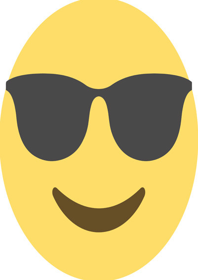 Smiley Face Glasses Emoji Celebrity Facemask