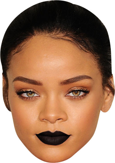 Rihanna Black Lips Tv Stars Face Mask