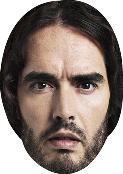 Russel Brand Comedian Face Mask