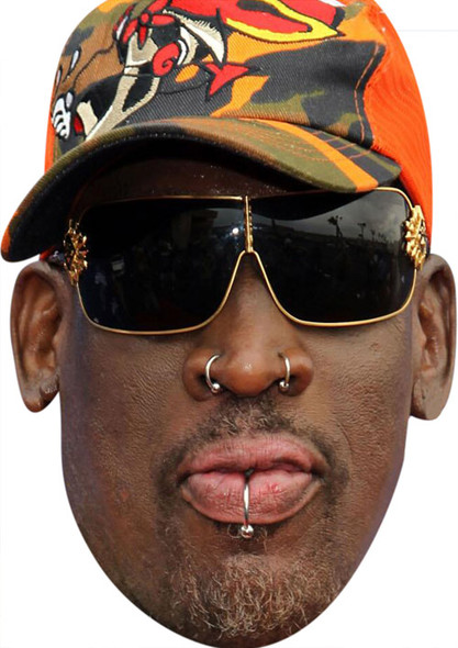 Dennis Rodman Sports Celebrity Face Mask