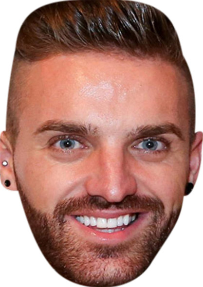Gaz Geordie Shire Smiling Celebrity Party Face Mask