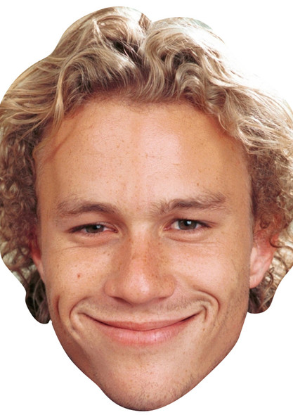 Young Heath Ledger Celebrity Party Face Mask