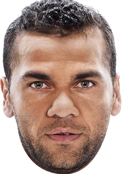 Dani Alves Brazil Football Sensation Face Mask