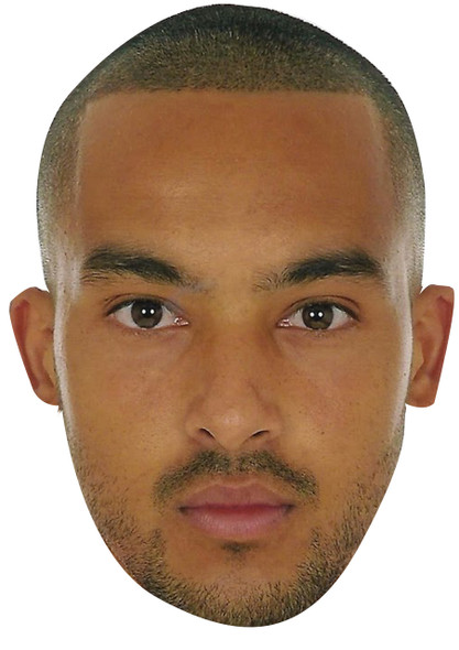 Theo Walcott England Football Sensation Face Mask