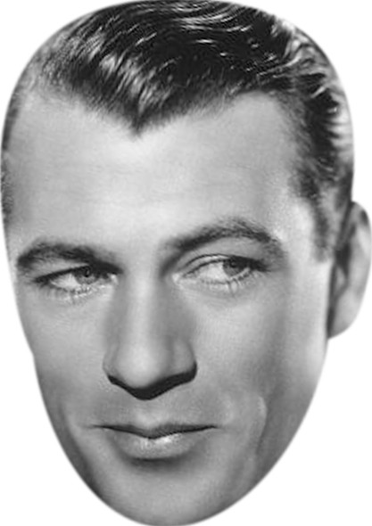 Gary Cooper Tv Movie Star Face Mask