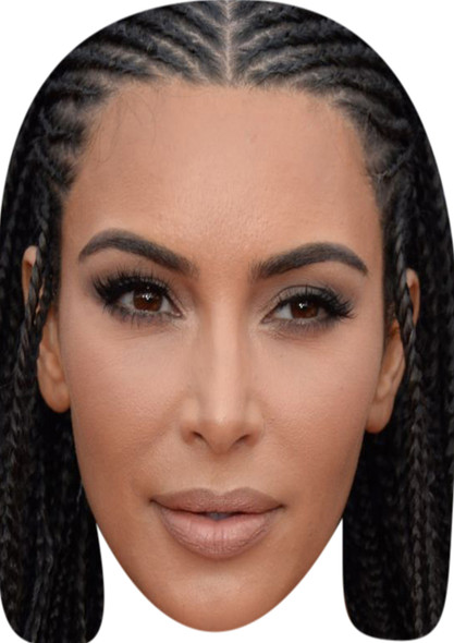 Kim Kardashian Braids Tv Movie Star Face Mask