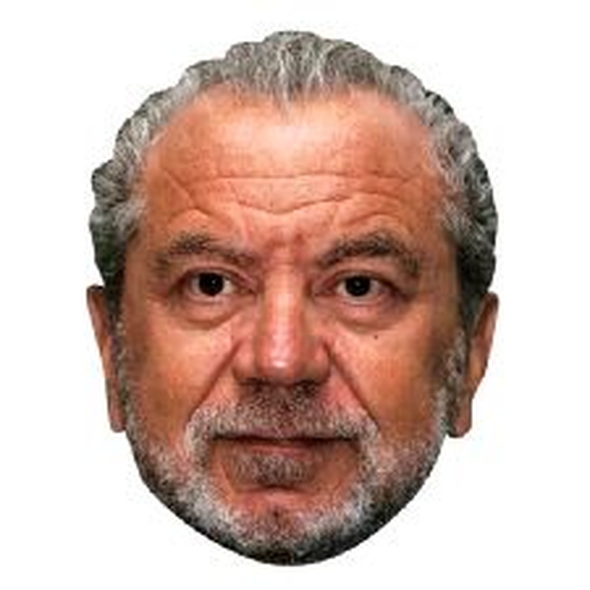 Alan Sugar Celebrity Face Mask - Fancy Dress Party Mask 2026 Jb - Tv Star Fancy Dress Cardboard Celebrity Face Mask - Fancy Dress Party Mask 2026