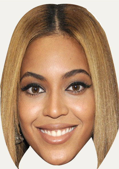 Beyonce 2020 - Music Star Fancy Dress Cardboard Celebrity Face Mask - Fancy Dress Party Mask 2026