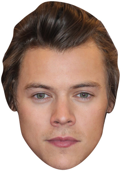 Harry Styles Celebrity Face Mask - Fancy Dress Party Mask 2026 Jb - Music Star Fancy Dress Cardboard Celebrity Face Mask - Fancy Dress Party Mask 2026