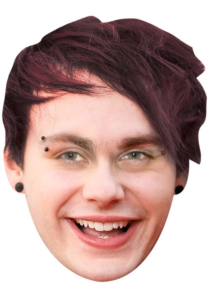 Michael Clifford Jb - Music Star Fancy Dress Cardboard Celebrity Face Mask - Fancy Dress Party Mask 2026