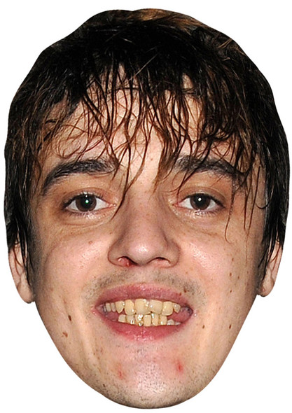 Pete Doherty Jb - Music Star Fancy Dress Cardboard Celebrity Face Mask - Fancy Dress Party Mask 2026