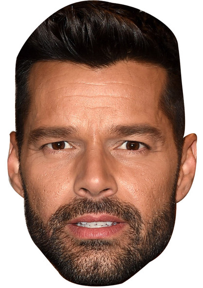 Ricky Martin Jb - Music Star Fancy Dress Cardboard Celebrity Face Mask - Fancy Dress Party Mask 2026