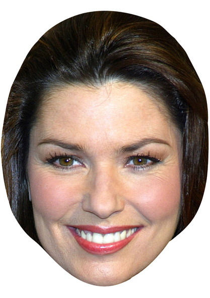 Shania Twain Jb - Music Star Fancy Dress Cardboard Celebrity Face Mask - Fancy Dress Party Mask 2026