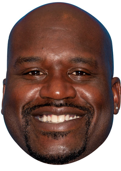 Shaquille O'Neal Jb - Basketball Star Fancy Dress Cardboard Celebrity Face Mask - Fancy Dress Party Mask 2026