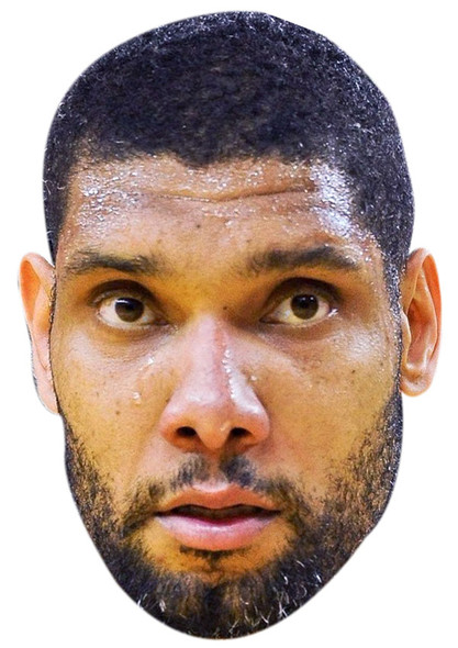 Tim Duncan Jb - Basketball Star Fancy Dress Cardboard Celebrity Face Mask - Fancy Dress Party Mask 2026