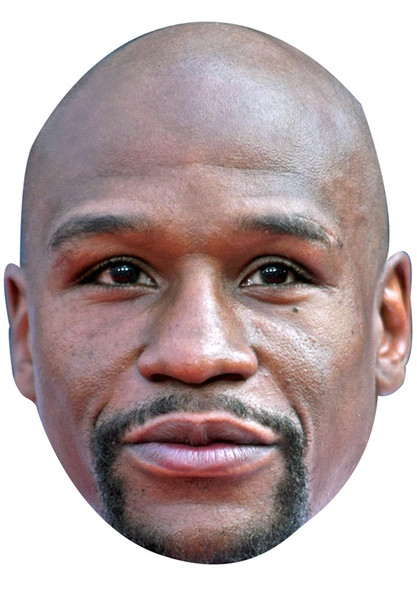 FLOYD MAYWEATHER JB - Boxing Fancy Dress Cardboard Celebrity Face Mask