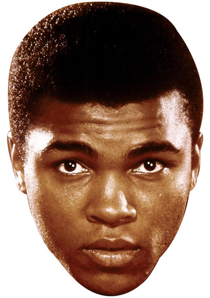 MUHAMMAD ALI JB - Boxing Fancy Dress Cardboard Celebrity Face Mask