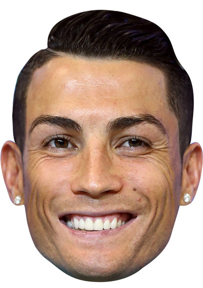 Cristiano Ronaldo Jb - Footballer Fancy Dress Cardboard Celebrity Face Mask - Fancy Dress Party Mask 2026