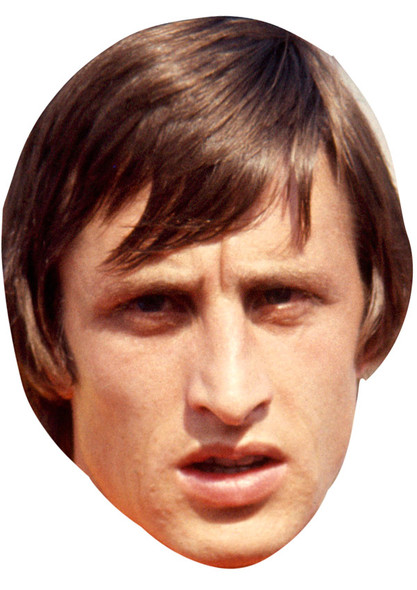 Johan Cruyff Young Jb - Footballer Fancy Dress Cardboard Celebrity Face Mask - Fancy Dress Party Mask 2026
