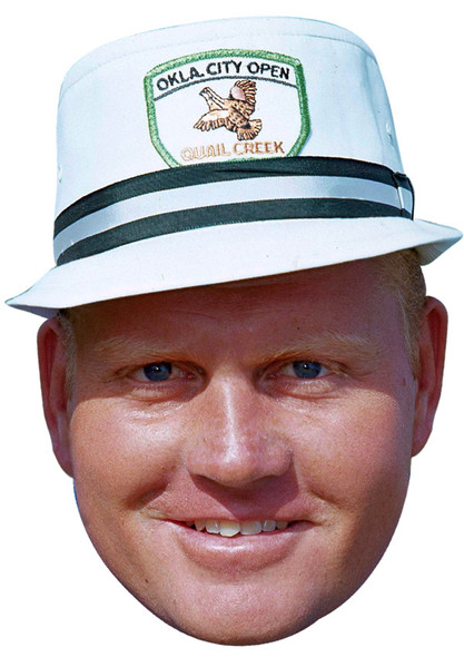 Jack Nicklaus Young Jb - Golf Fancy Dress Cardboard Celebrity Face Mask - Fancy Dress Party Mask 2026