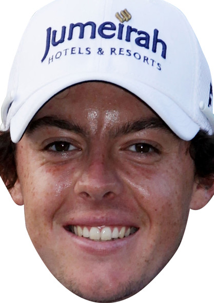 Rory Mcilroy Celebrity Face Mask - Fancy Dress Party Mask 2026 Jb - Golf Fancy Dress Cardboard Celebrity Face Mask - Fancy Dress Party Mask 2026