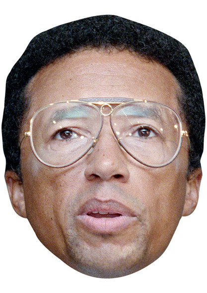 Arther Ashe Jb - Tennis Fancy Dress Cardboard Celebrity Face Mask - Fancy Dress Party Mask 2026