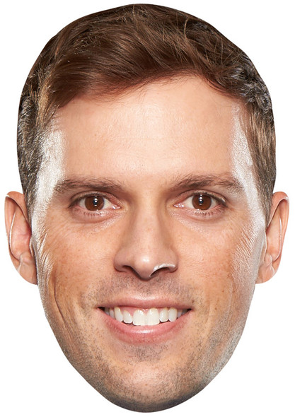 Mike Bryan Jb - Tennis Fancy Dress Cardboard Celebrity Face Mask - Fancy Dress Party Mask 2026