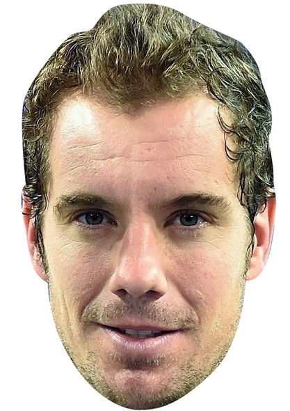 Richard Gasquet Jb - Tennis Fancy Dress Cardboard Celebrity Face Mask - Fancy Dress Party Mask 2026