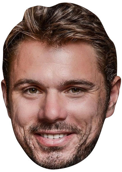 Stan Wawrinka Jb - Tennis Fancy Dress Cardboard Celebrity Face Mask - Fancy Dress Party Mask 2026