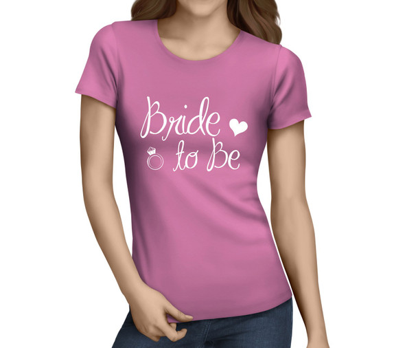 Bride To Be 2 White Custom Hen T-Shirt - Any Name - Party Tee