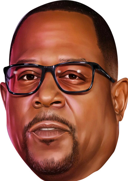 Martin Lawrence Bad Boys Celebrity Fancy Dress Cardboard Face Mask