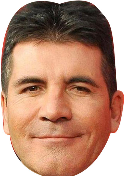 Simon Cowell X Factor Celebrity Fancy Dress Cardboard Face Mask