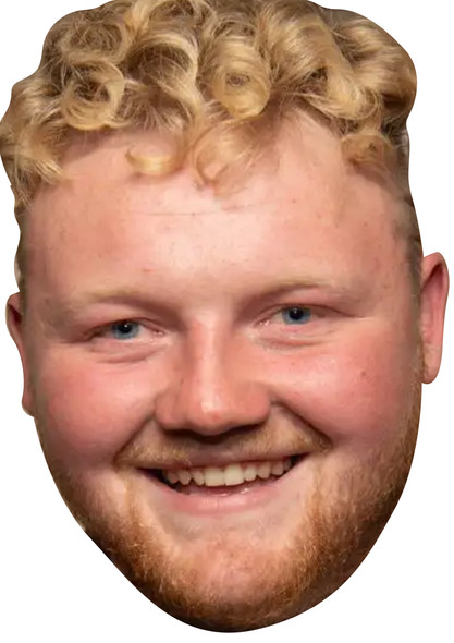 Kaleb - The Farm Celebrity Party Face Mask Fancy Dress