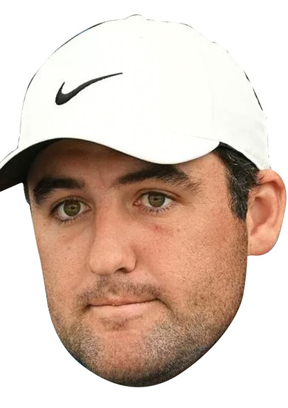 Scottie Scheffler - Golf Fancy Dress Cardboard Celebrity Face Mask