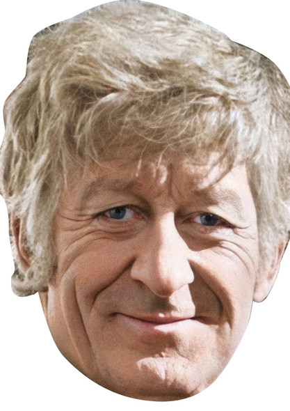 Jon Pertwee - The Third Doctor - Doctor Who Celebrity Fancy Dress Cardboard Face Mask