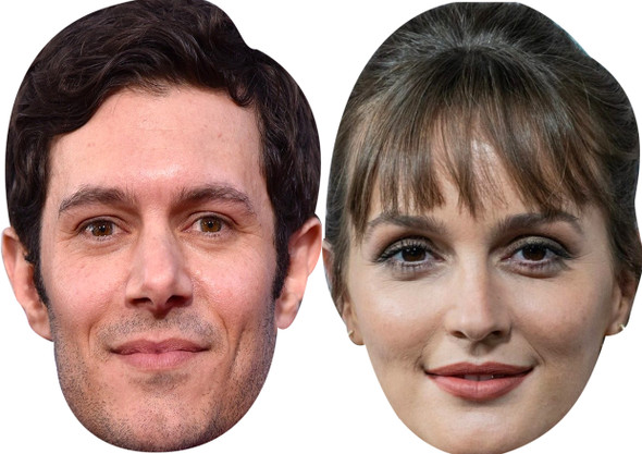 Adam Brody And Leighton Meester - Celebrity Couples Fancy Dress Face Mask Pack