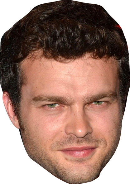Alden Ehrenreich Fancy Dress Cardboard Celebrity Face Mask