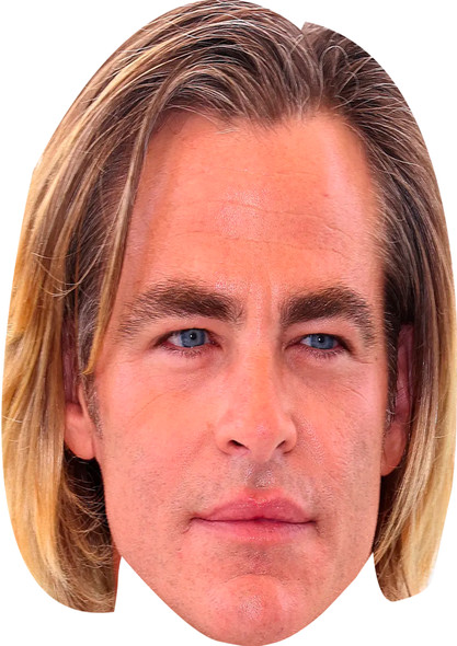 Chris Pine Fancy Dress Cardboard Celebrity Face Mask