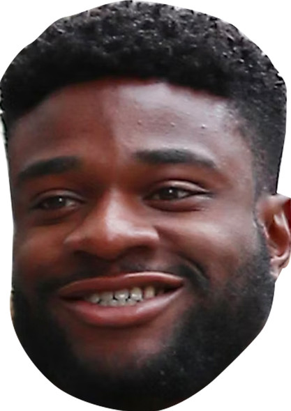 Ched Uzor Love Island Fancy Dress Cardboard Celebrity Face Mask