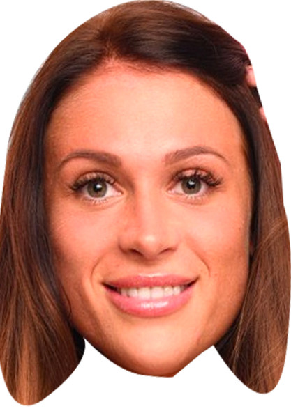 Ellie Jones Love Island Fancy Dress Cardboard Celebrity Face Mask
