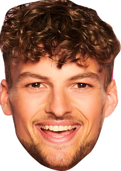 Hugo Hammond Love Island Fancy Dress Cardboard Celebrity Face Mask