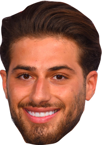 Kem Cetinay Love Island Fancy Dress Cardboard Celebrity Face Mask