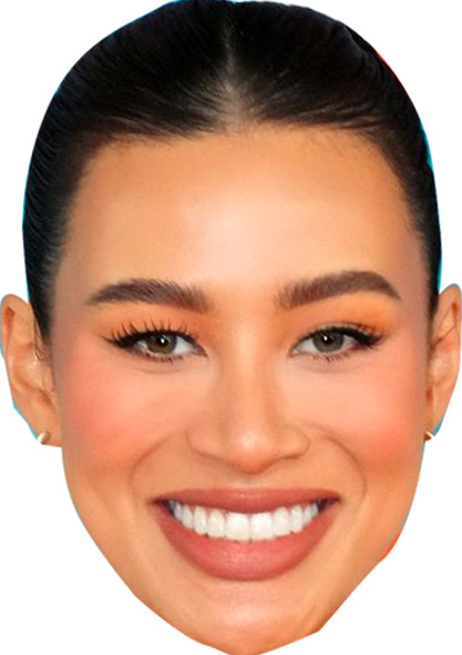 Montana Brown Love Island Fancy Dress Cardboard Celebrity Face Mask
