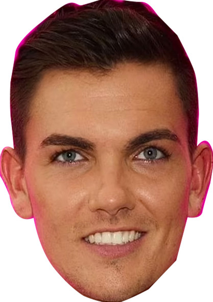 Sam Gowland Love Island Fancy Dress Cardboard Celebrity Face Mask