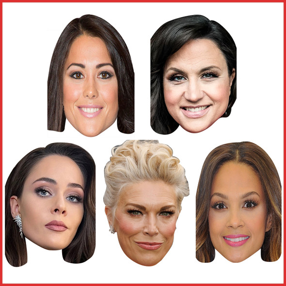 Eurovision 2024 Female Mask Pack Fancy Dress Cardboard Celebrity Face Mask